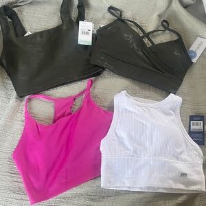 Marika Bundle Women's Crop Tops and bra- Green, Pink, White